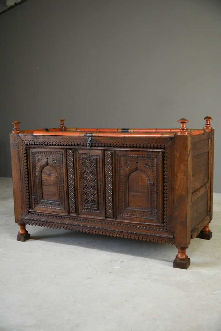 Carved Swat Valley Dowry Chest