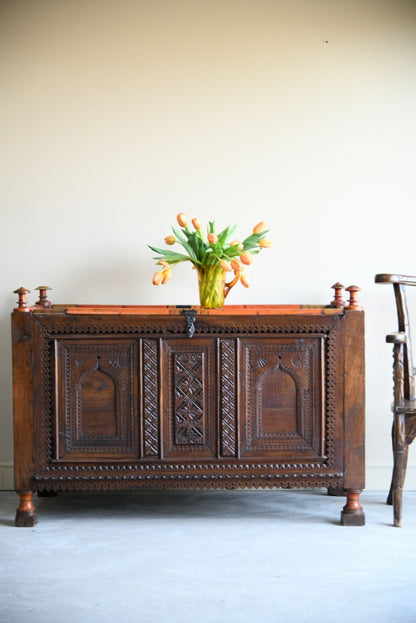 Carved Swat Valley Dowry Chest