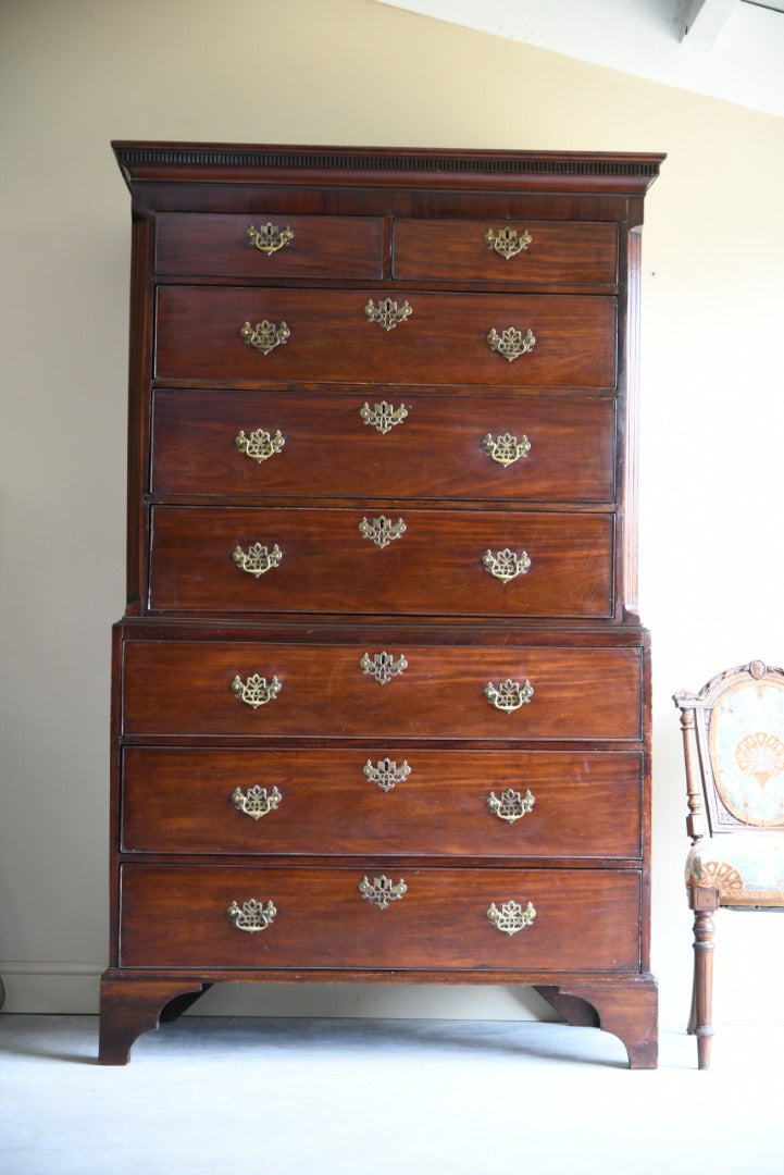 Antique Mahogany Chest on Chest