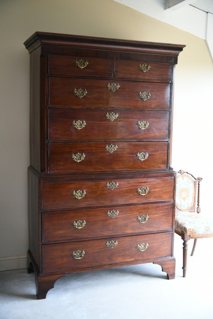 Antique Mahogany Chest on Chest