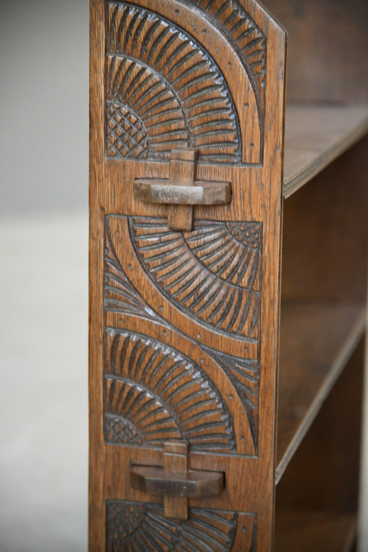 Carved Oak Wall Shelves