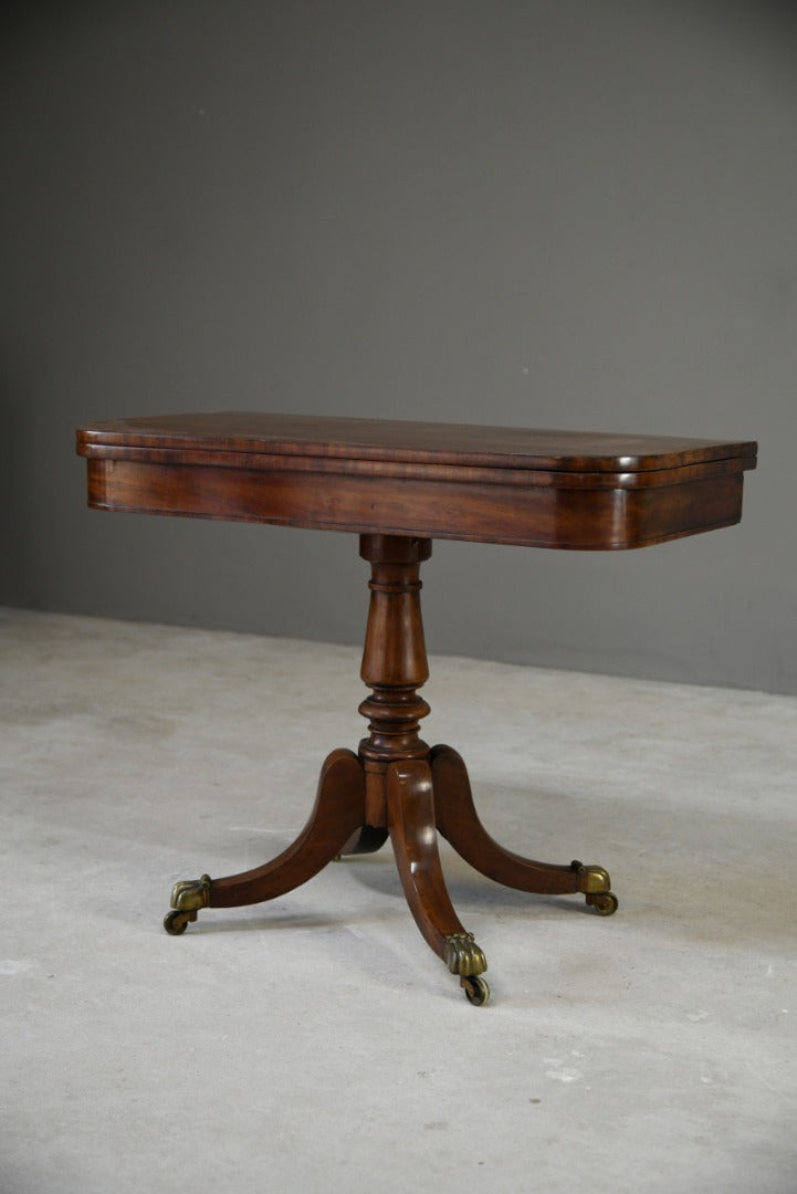 William IV Mahogany Card Table