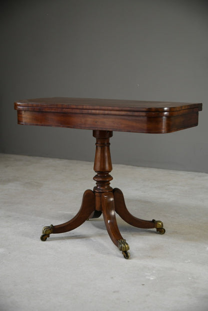 William IV Mahogany Card Table