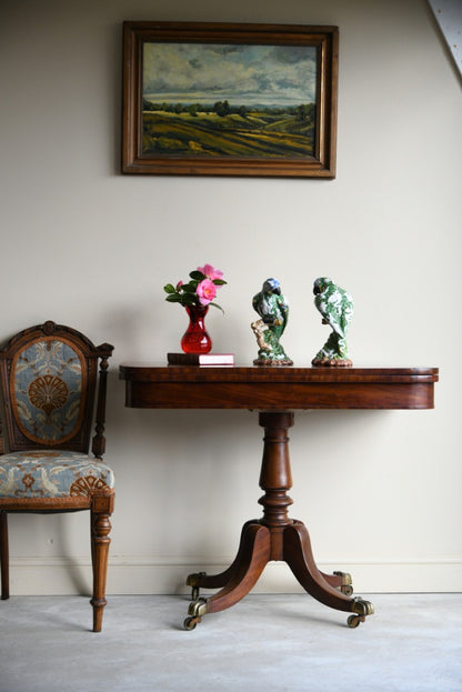 William IV Mahogany Card Table