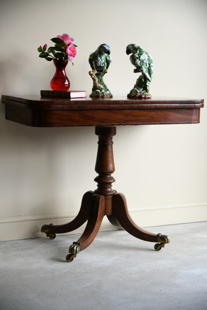 William IV Mahogany Card Table