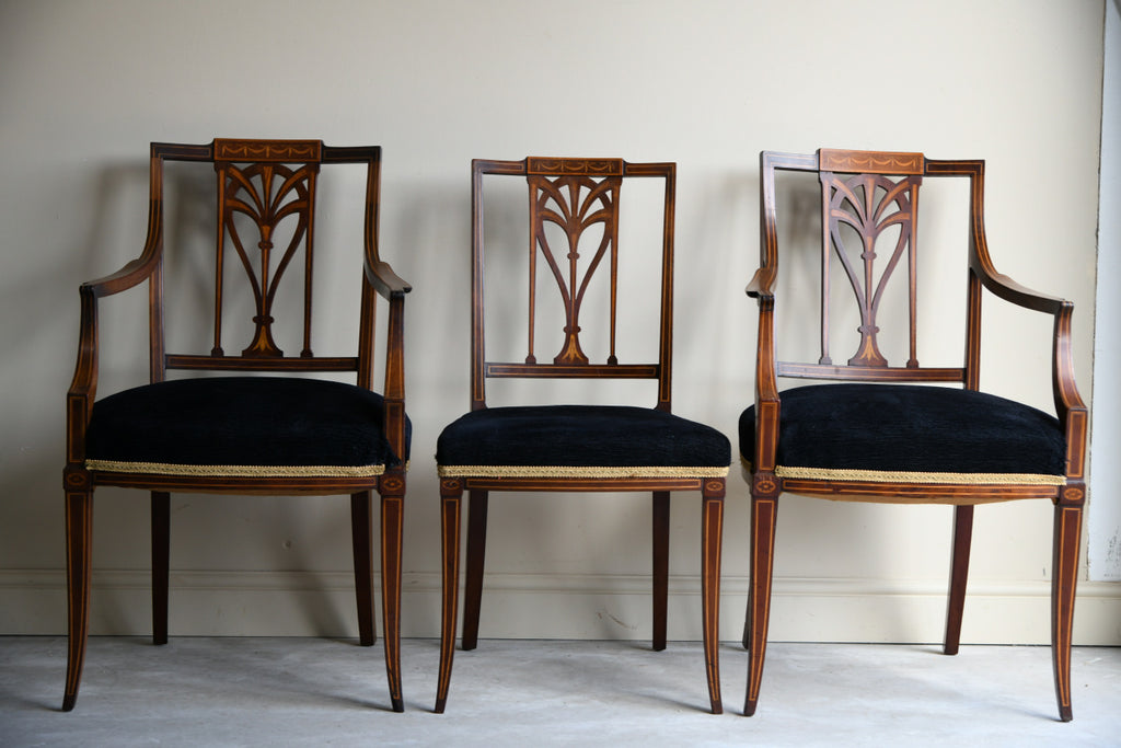 6 Edwardian Dining Chairs