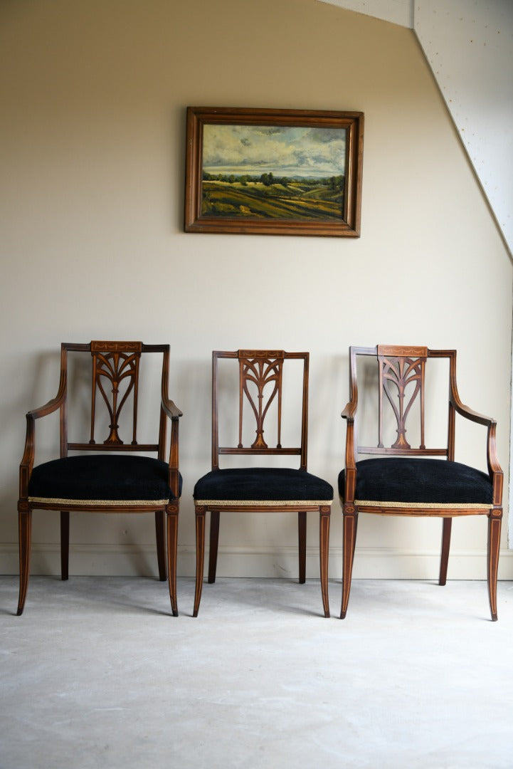 6 Edwardian Dining Chairs