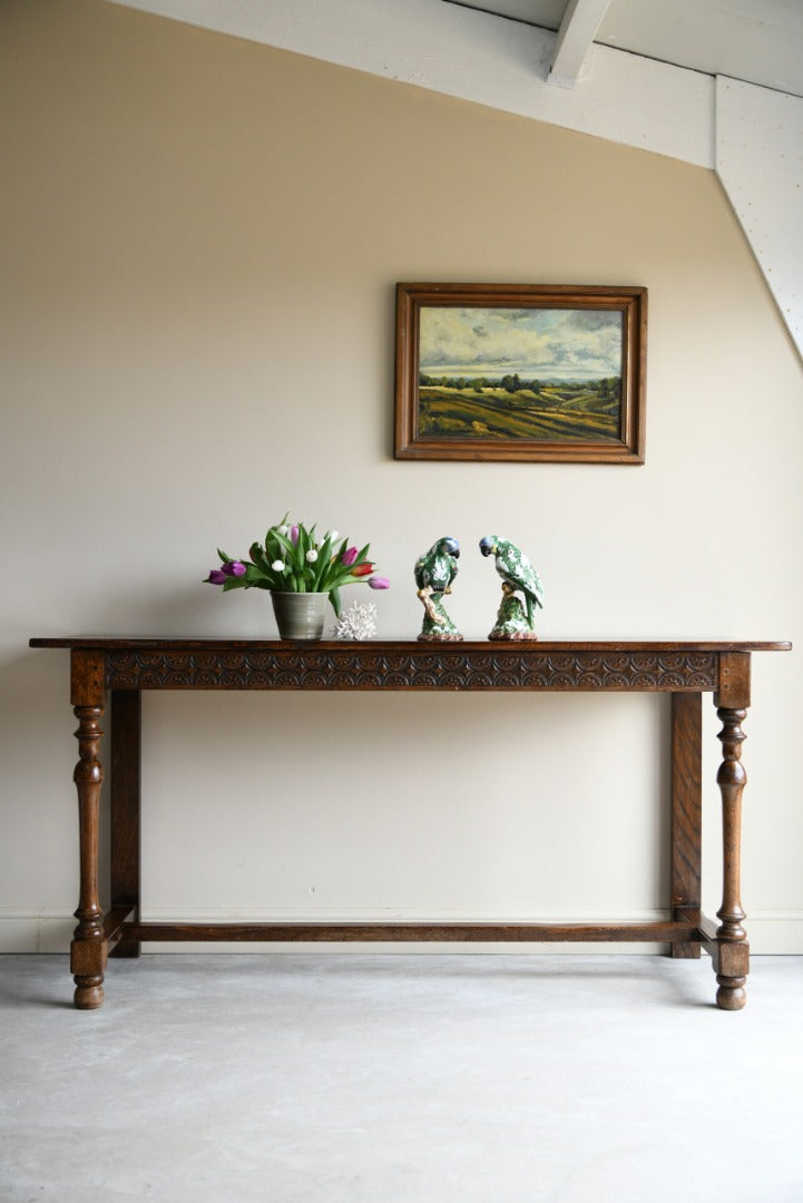 Large Oak Serving Table