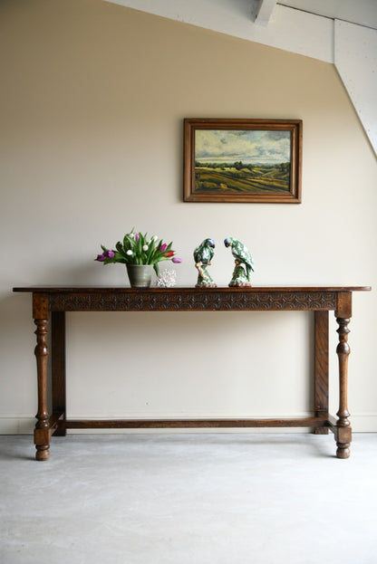 Large Oak Serving Table