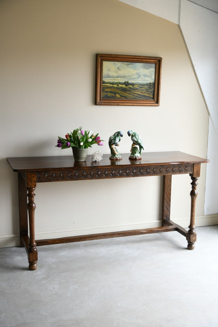 Large Oak Serving Table