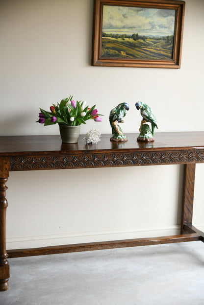 Large Oak Serving Table