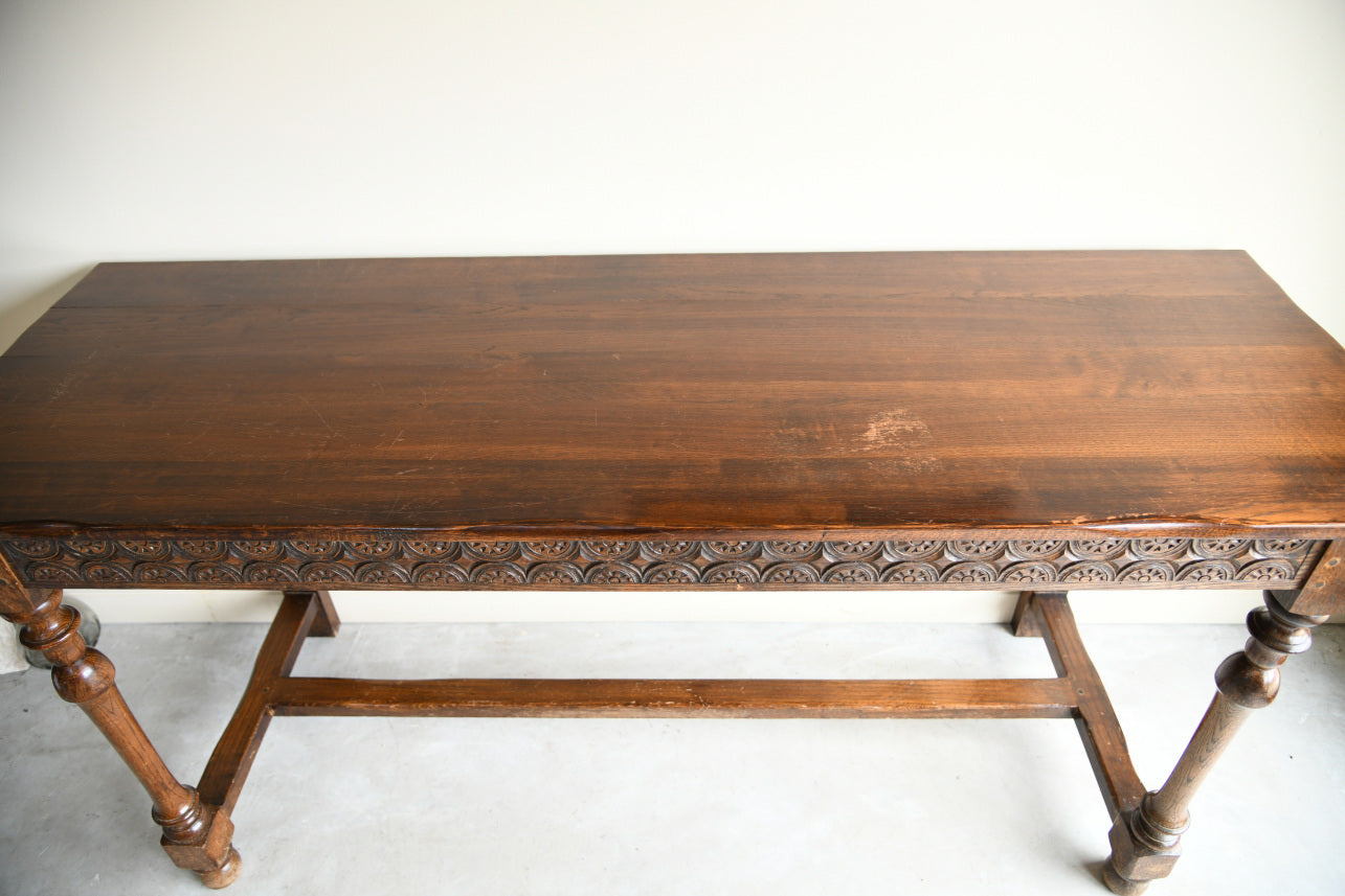 Large Oak Serving Table