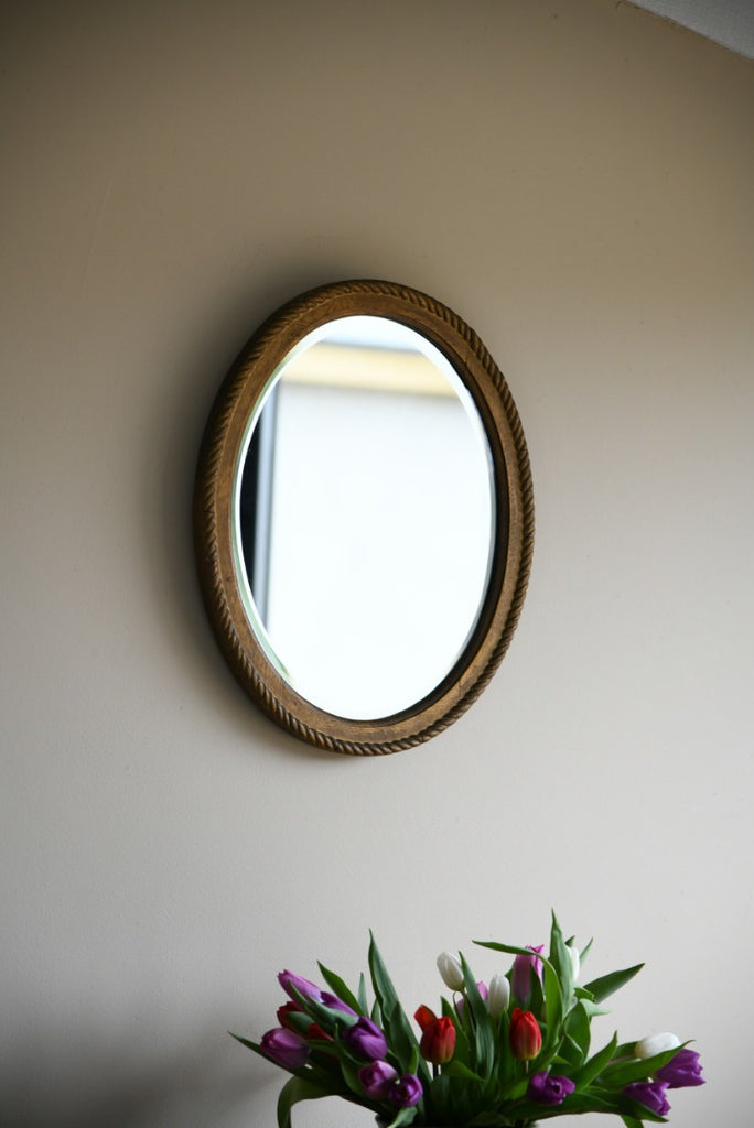 Vintage Gilt Oval Mirror