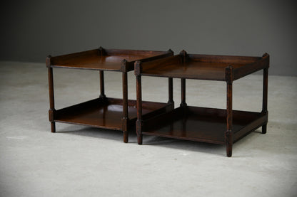 Pair Mahogany Bedside Tables