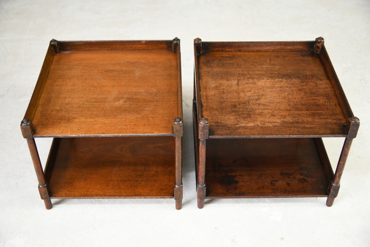 Pair Mahogany Bedside Tables