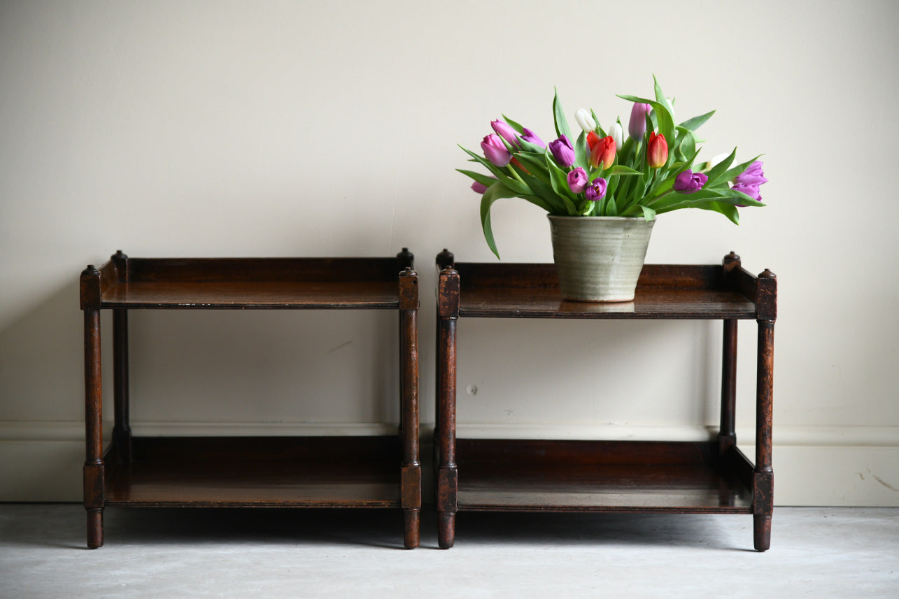 Pair Mahogany Bedside Tables