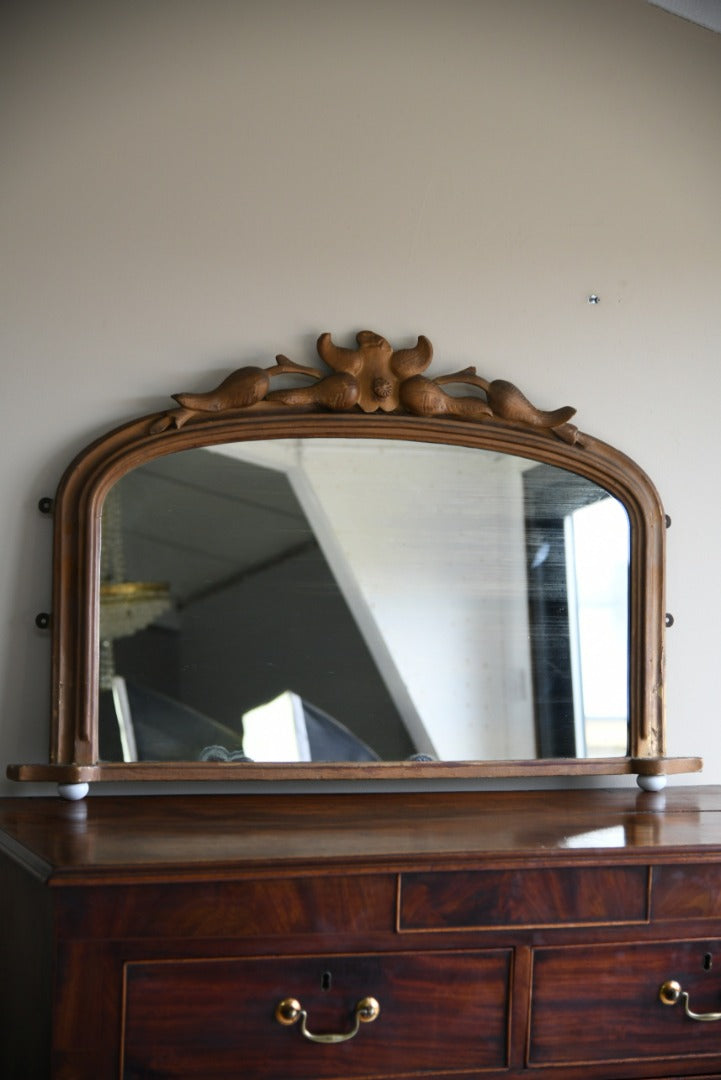 Antique Gilt Overmantle Mirror