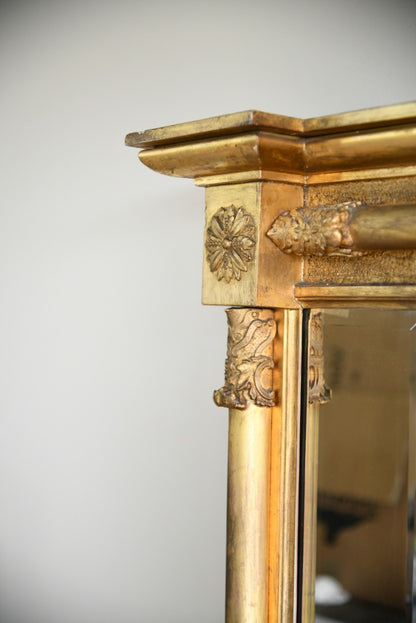 Antique Gilt Overmantle Mirror