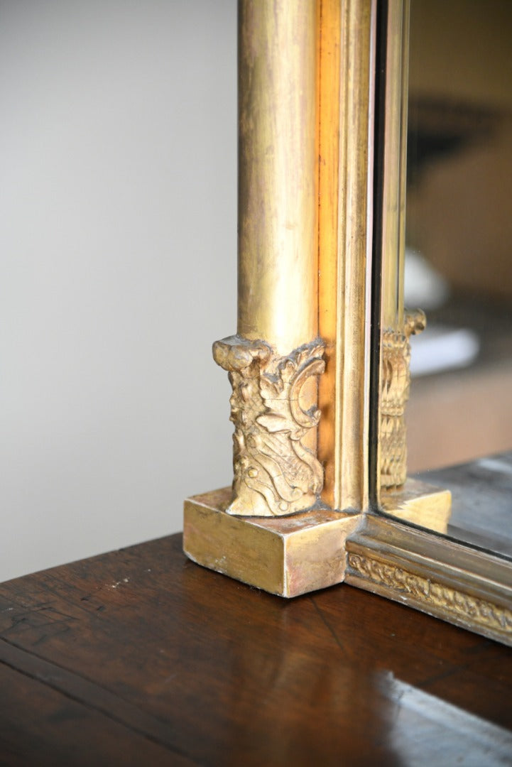 Antique Gilt Overmantle Mirror