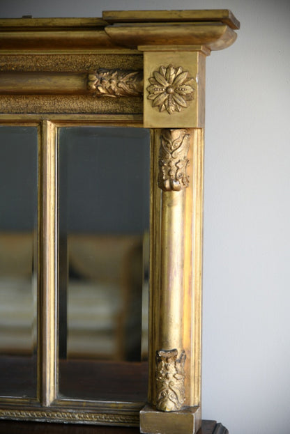 Antique Gilt Overmantle Mirror