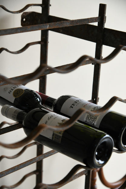 Vintage French Double Sided Wine Rack