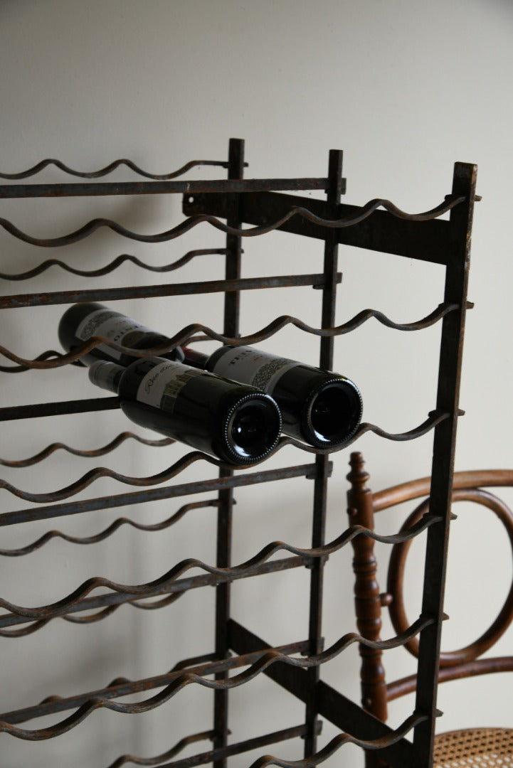 Vintage French Double Sided Wine Rack