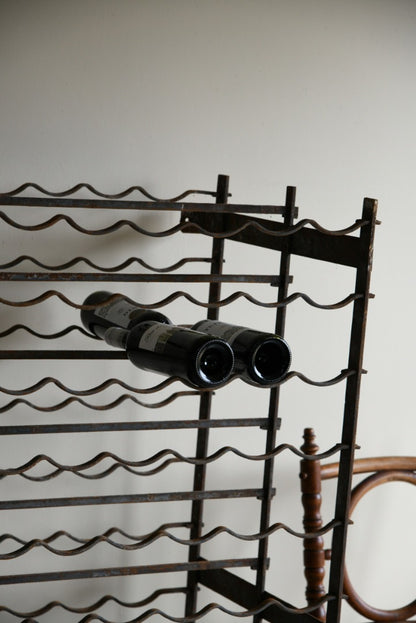 Vintage French Double Sided Wine Rack