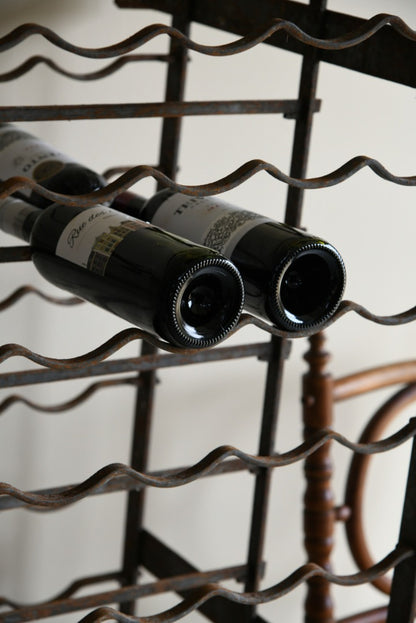 Vintage French Double Sided Wine Rack