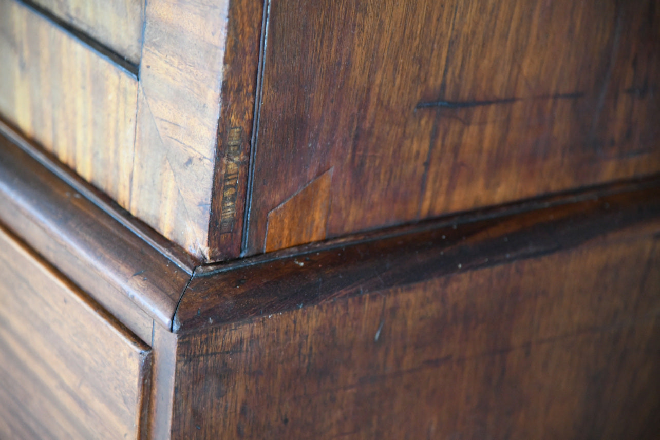 19th Century Mahogany Linen Press