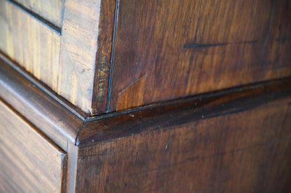 19th Century Mahogany Linen Press