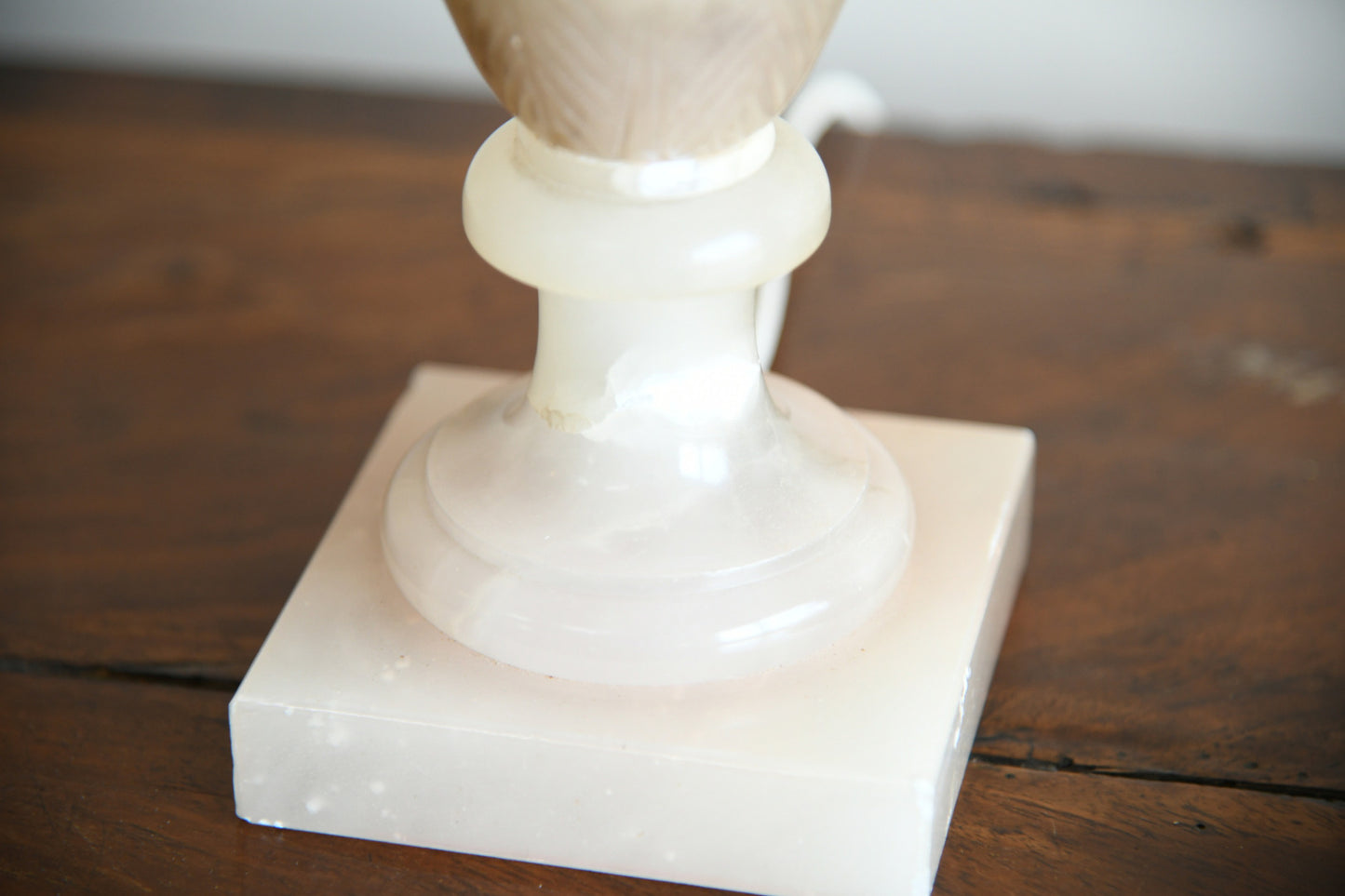 Pair Alabaster Table Lamps