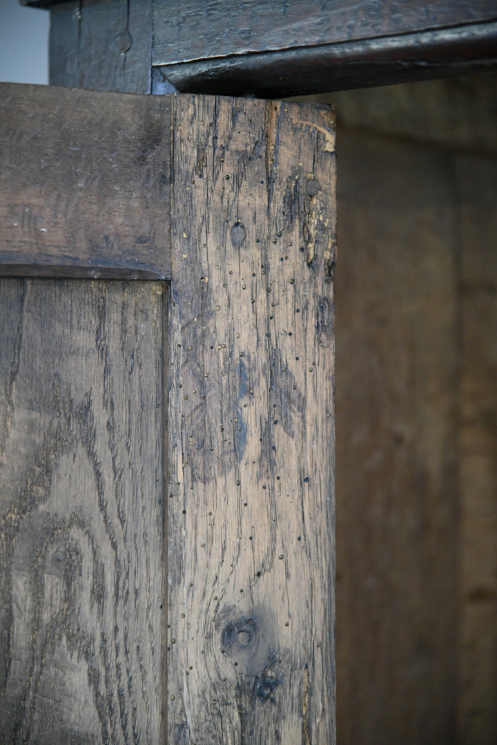 Large 18th Century Oak Livery Cupboard