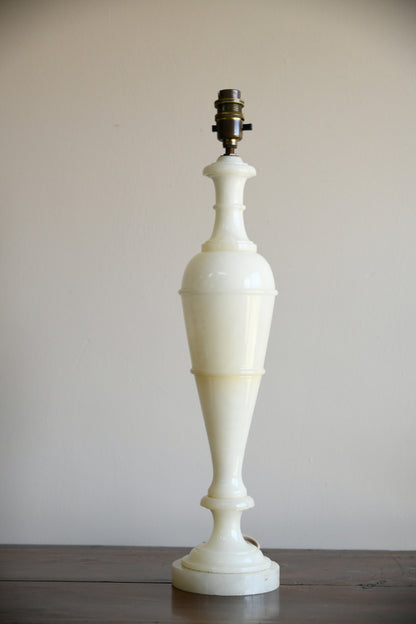 Single Alabaster Table Lamp