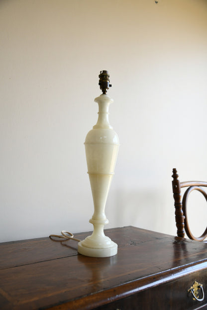 Single Alabaster Table Lamp