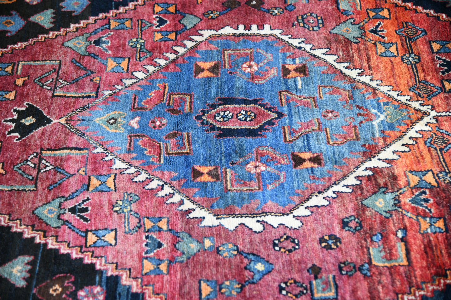 Persian Hamadan Wool Rug