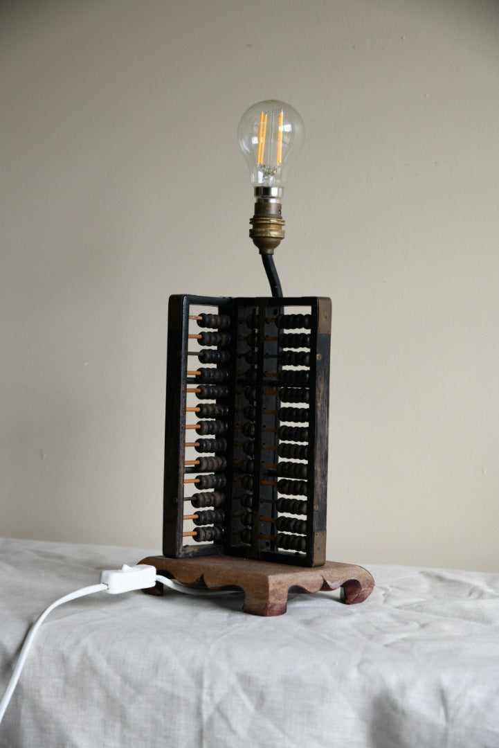 Vintage Abacus Lamp