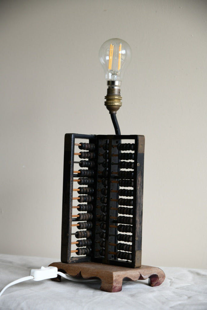 Vintage Abacus Lamp