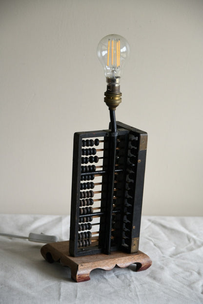 Vintage Abacus Lamp