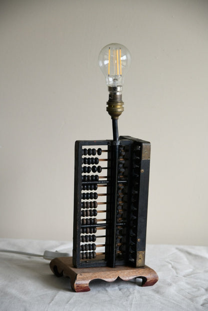 Vintage Abacus Lamp