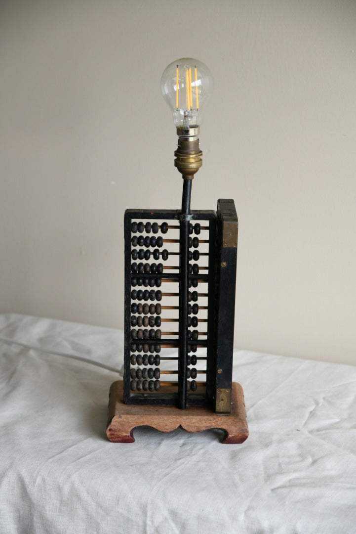 Vintage Abacus Lamp