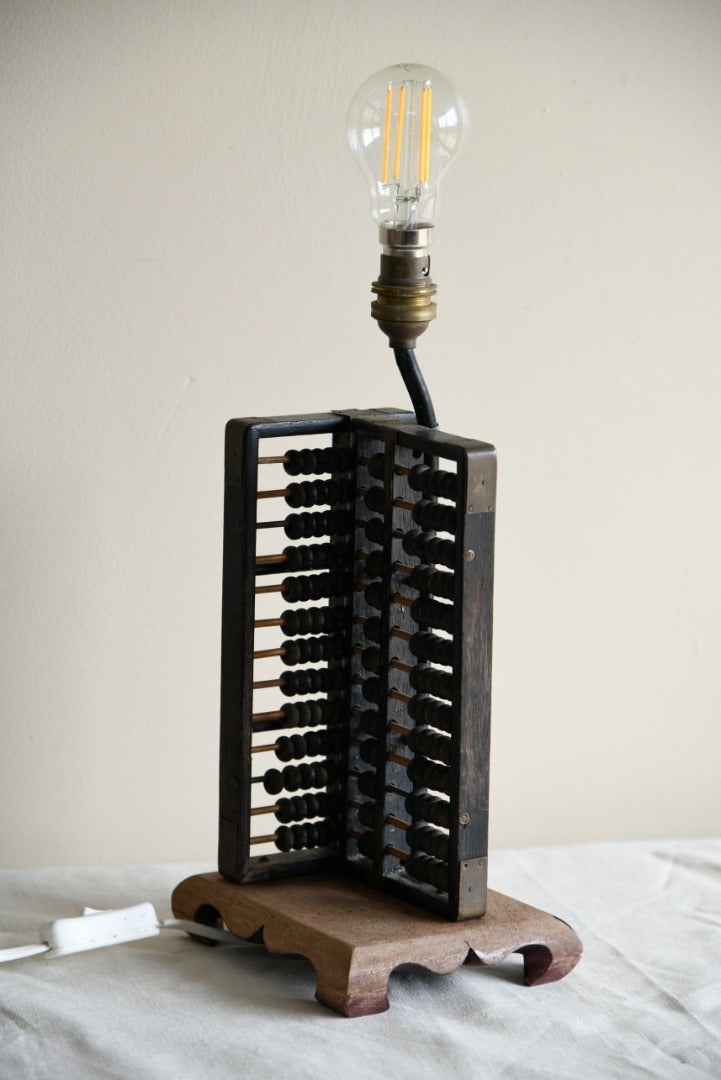 Vintage Abacus Lamp