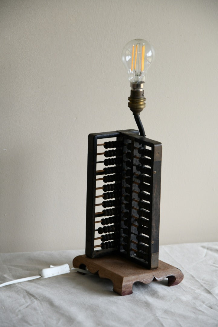 Vintage Abacus Lamp