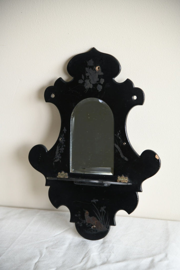 Victorian Black Small Mirror