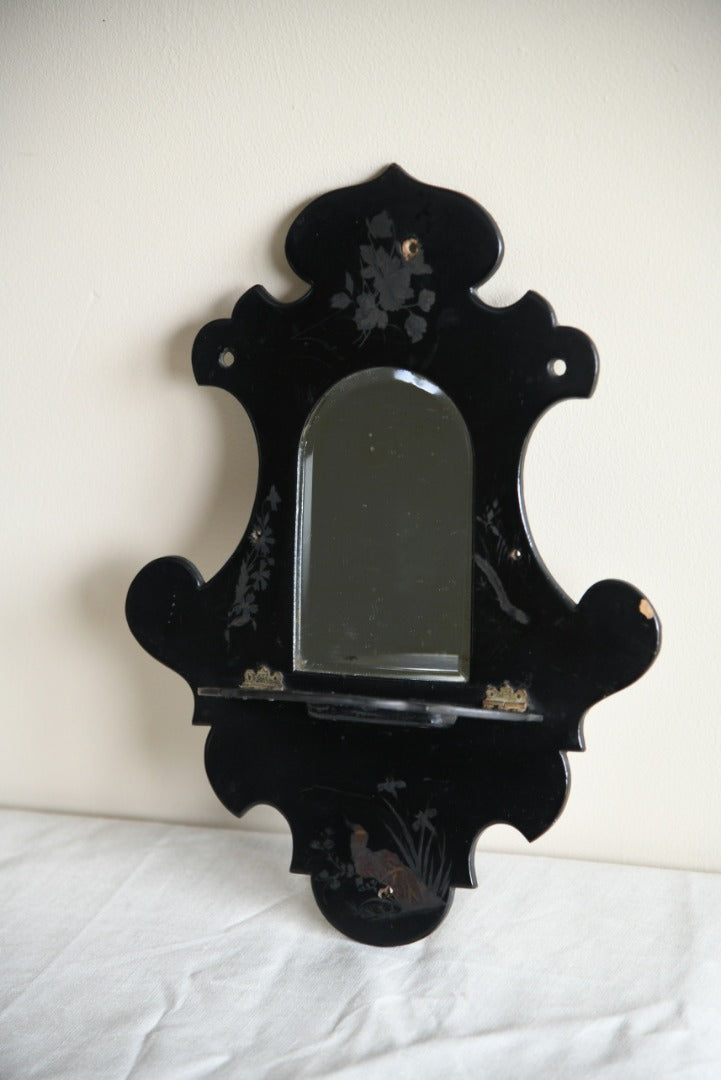 Victorian Black Small Mirror