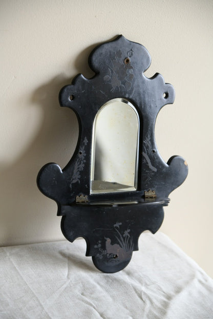 Victorian Black Small Mirror