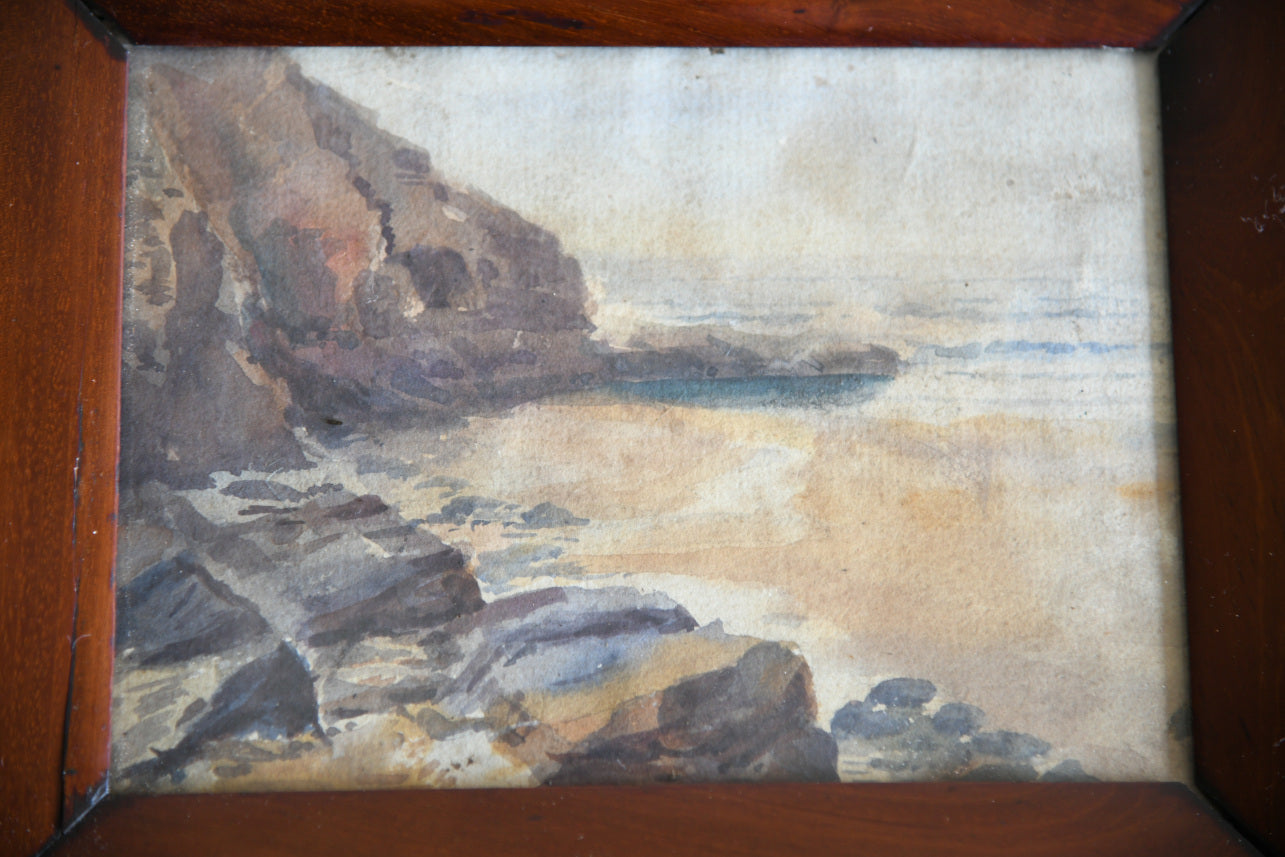 Watercolour Beach Scene