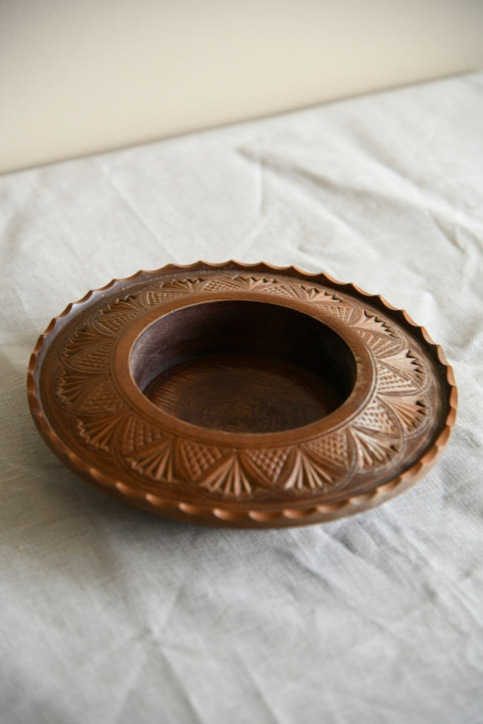 Carved Nordic Wooden Bowl