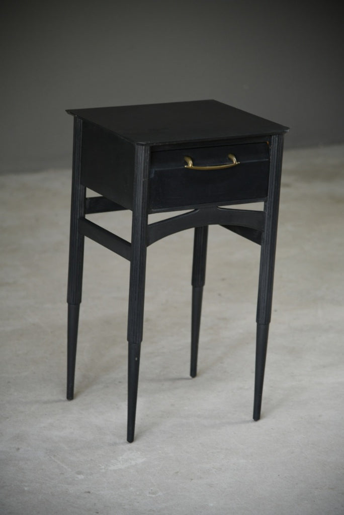 Small Black Painted Bedside Table