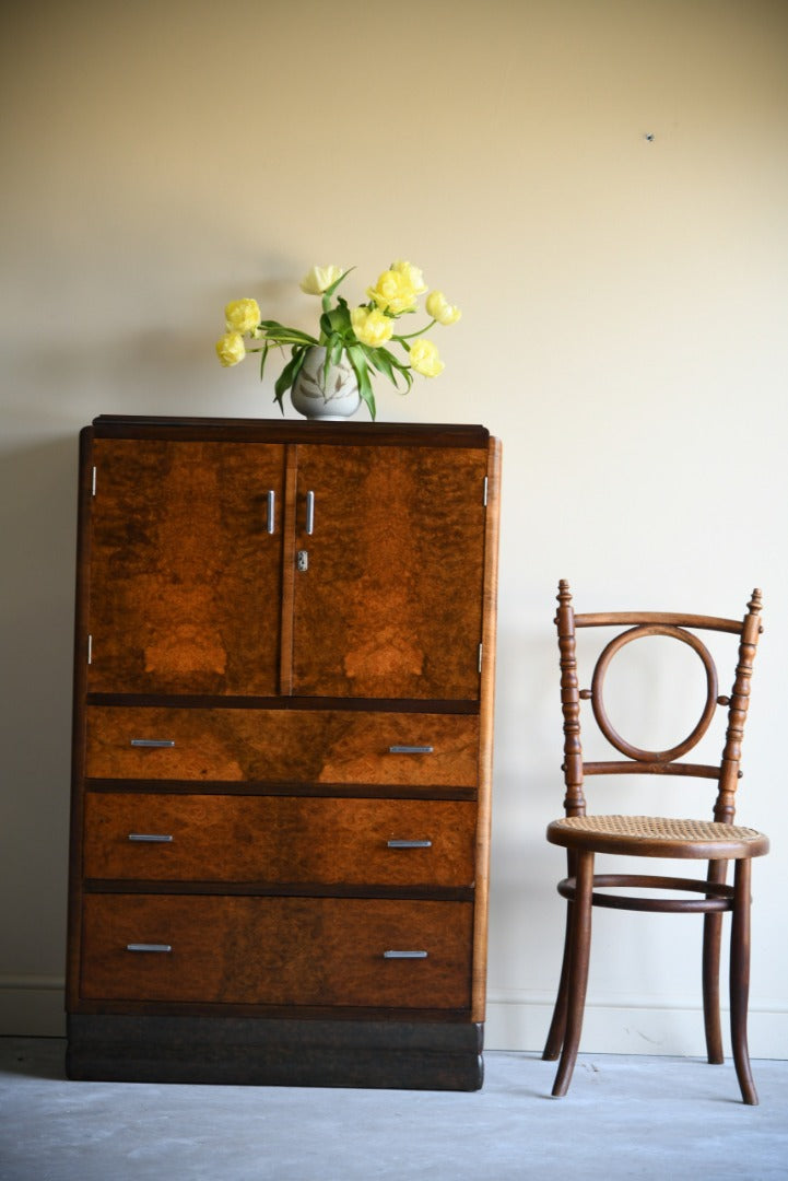 Art Deco Walnut Tall Boy