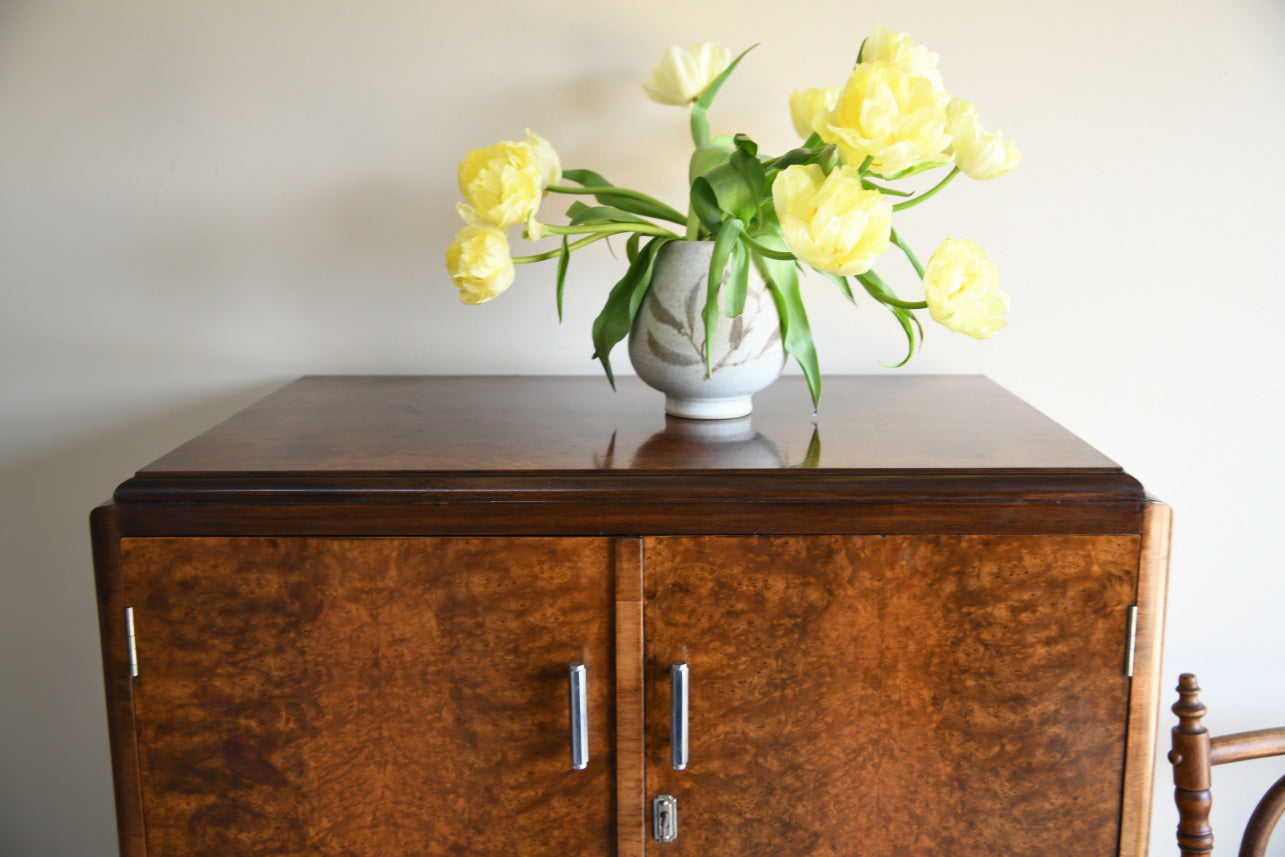 Art Deco Walnut Tall Boy